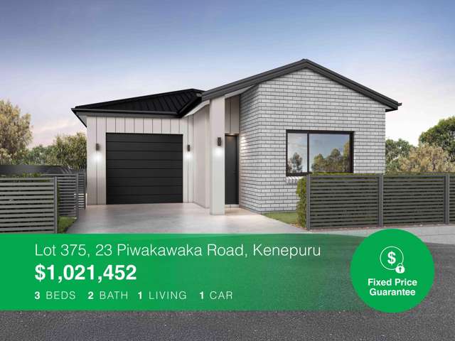 100% Fixed Price in Kenepuru - Lot 375