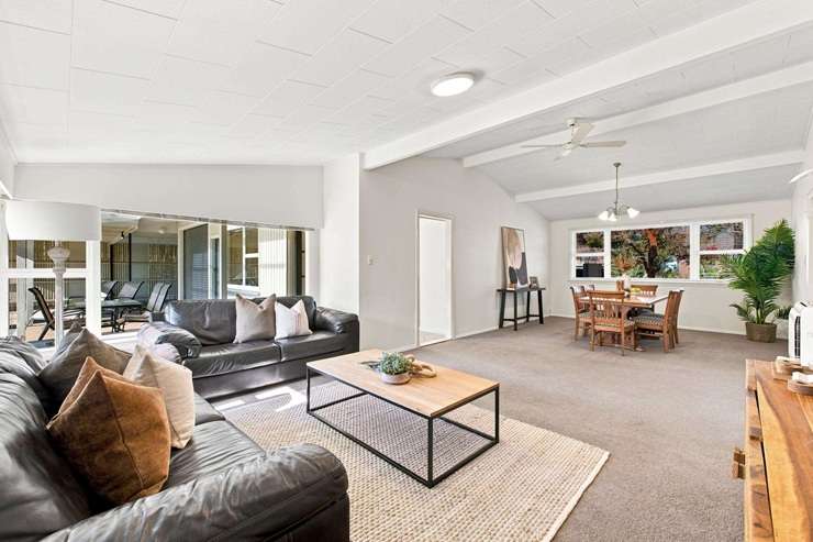A rare 1628sqm property spead over two titles on Grimseys Road, in Redwood, sold for <img,373,500 after two bidders went head-to-head for it. Photo / Supplied