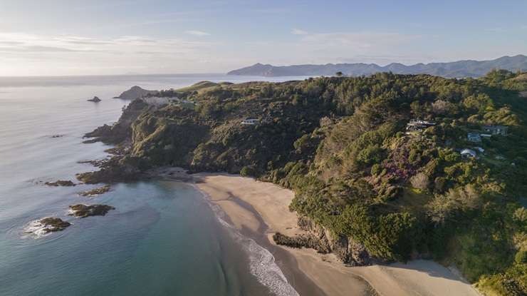 The bach on Aotea Road, on Great Barrier Island, attracted strong buyer interest when it hit the market last year. Photo / Supplied