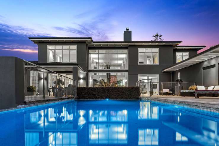 The luxury homestead at 291 North Road, in Auckland’s Clevedon, sits on 15.37ha. Photo / Supplied