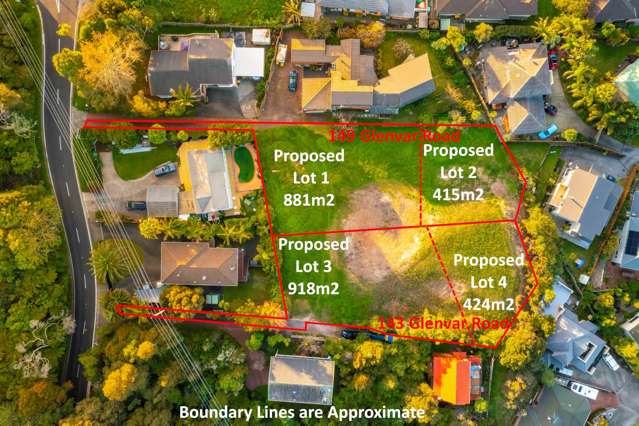 1342m2 Sea-View Section with RC SubDiv Application