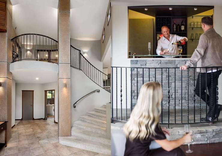 A five-bedroom Italian-inspired home on River Road, in Queenwood, Hamilton, was a standout in the market. Photo / Supplied
