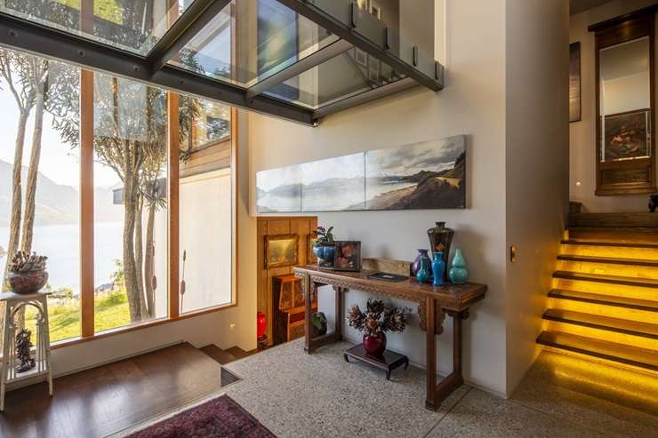 The four-bedroom home for sale at 27 Edinburgh Drive, in Queenstown Hill, Queenstown, is described as an architectural “masterpiece”. Photo / Supplied