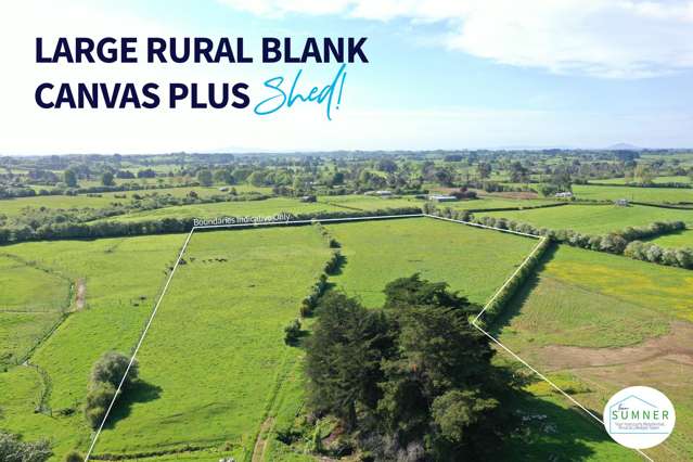 Large Rural Blank Canvas Plus Shed