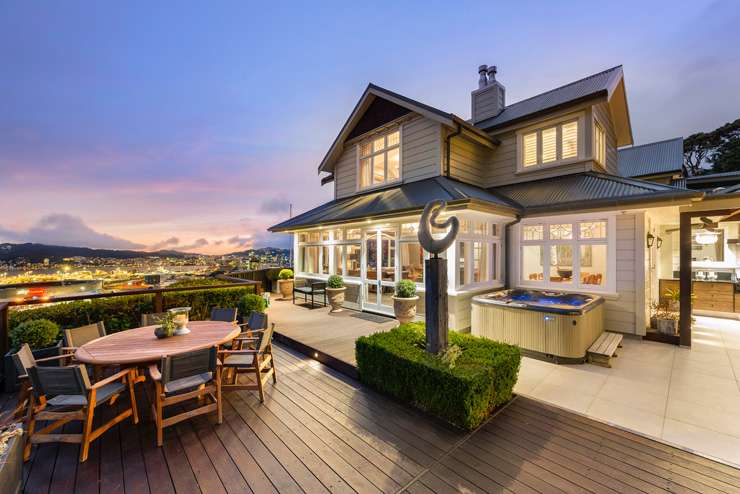 A four-bedroom, three-storey villa for sale at 37 Upper Watt Street, in Wadestown, Wellington. The property, on the market for the first time in 20 years, has a 2021 RV of $3.7m. Photo / Supplied