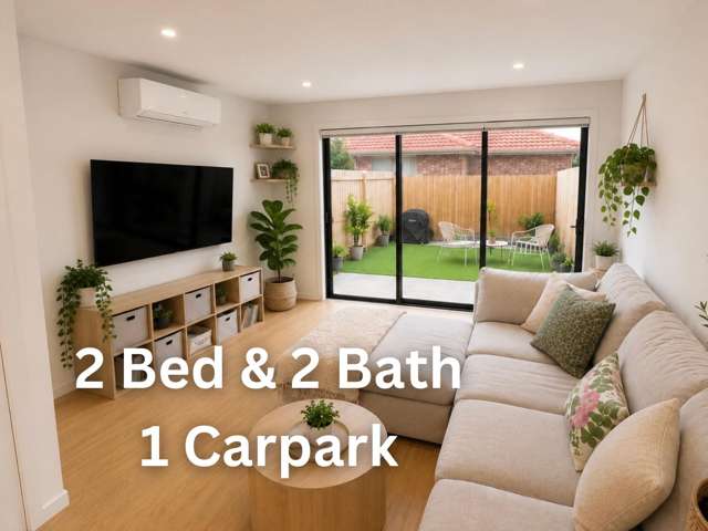 Semi-Furnished 2 bed 2 bath ensuite with parking