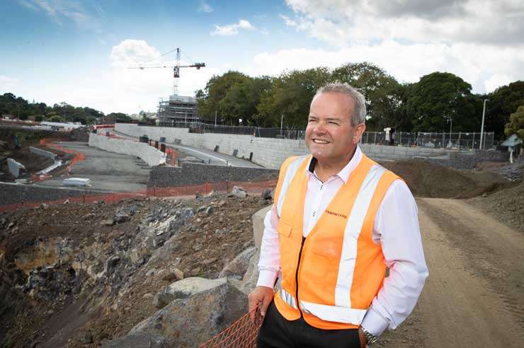 Lawyer Chris Connell outside his new house in Christchurch