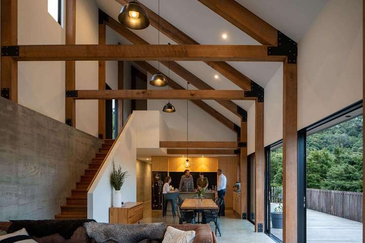 Toby Chapman-Smith won an award for Black Ridge, the first home he designed. Photo / Supplied