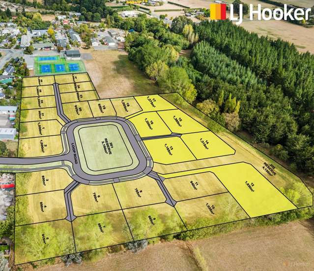 Six prime sites; Lots 12 - 17