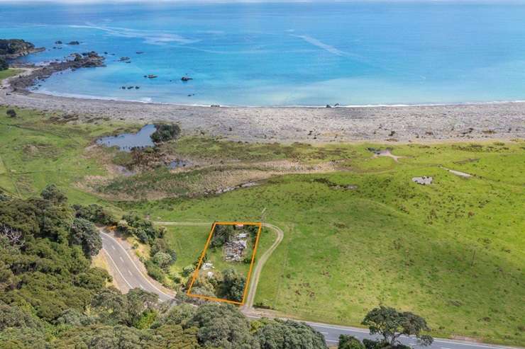 A section in Waihau Bay, Ōpōtiki, still needs to be cleared after being destroyed in a large fire. Photo / Supplied