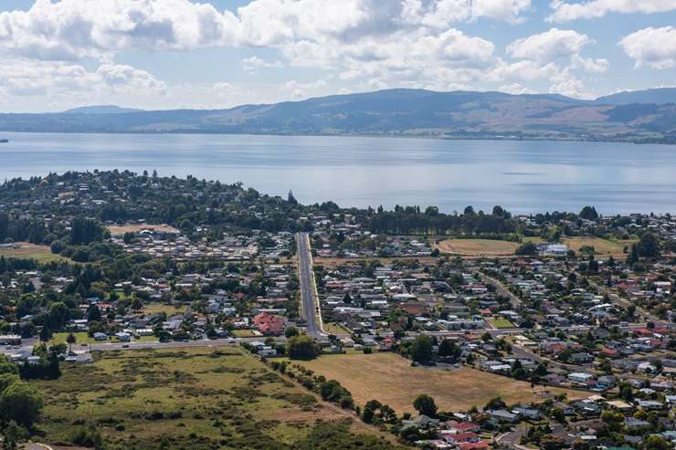 Fenton street, in Rotorua, where much of the emergency housing was located. Photo / Andrew Warner