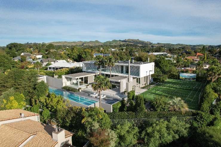 Rod Drury's Havelock North home was finished in 2018 and designed by Sumich Chaplin. Photo / Supplied