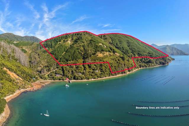 Hunter/fisher’s waterfront peninsula