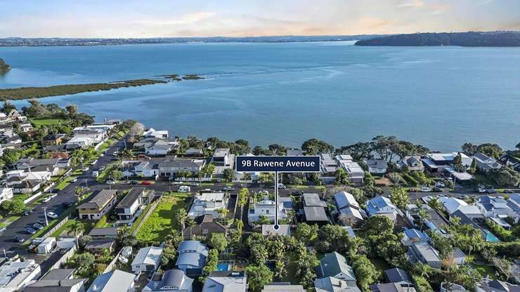 The deceased estate at 9B Rawene Avenue, in Auckland's Westmere, is being sold 