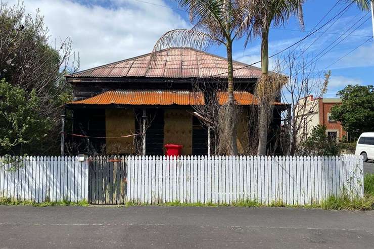 21 Rota Street, in Turangi, Taupō, is a burnt-out shell of a home but also very cheap. Photo / Supplied