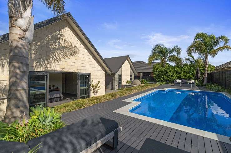 The four-bedroom, two-bathroom home on Delia Court, in Flagstaff, Hamilton, was well presented and slightly different. Photo / Supplied