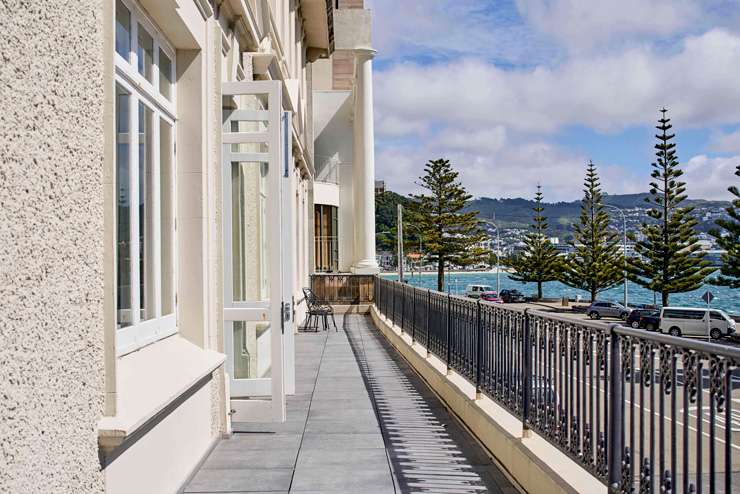 swish apartment on Oriental Parade, in Oriental Bay, Wellington