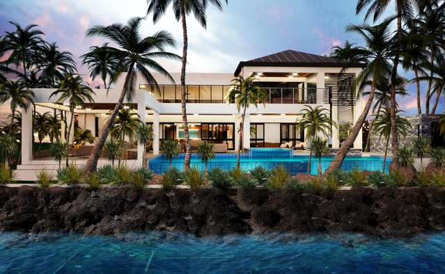 World class luxury waterfront mansion villas