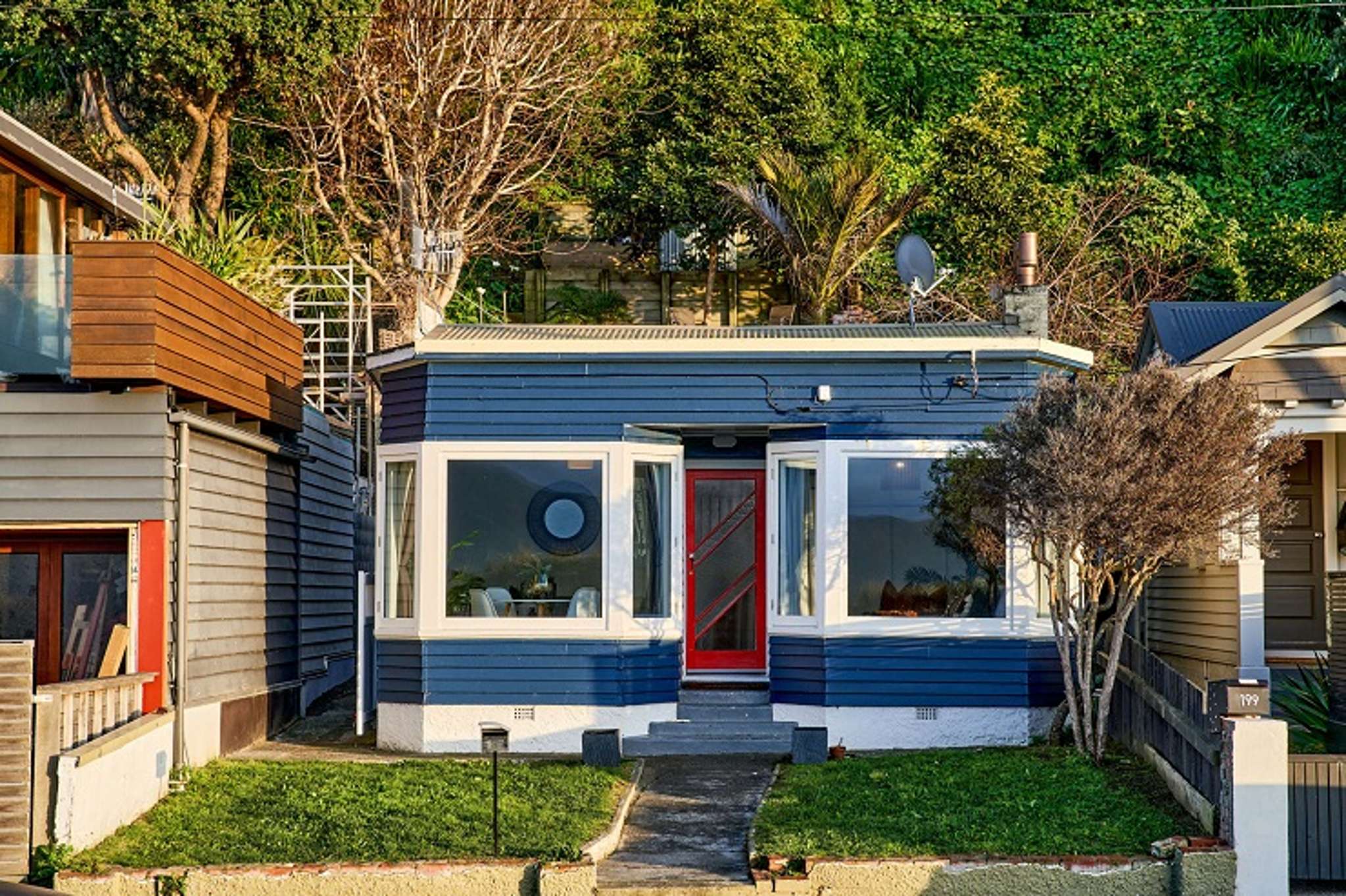 Tiny Wellington house comes with a cliff-hanger twist