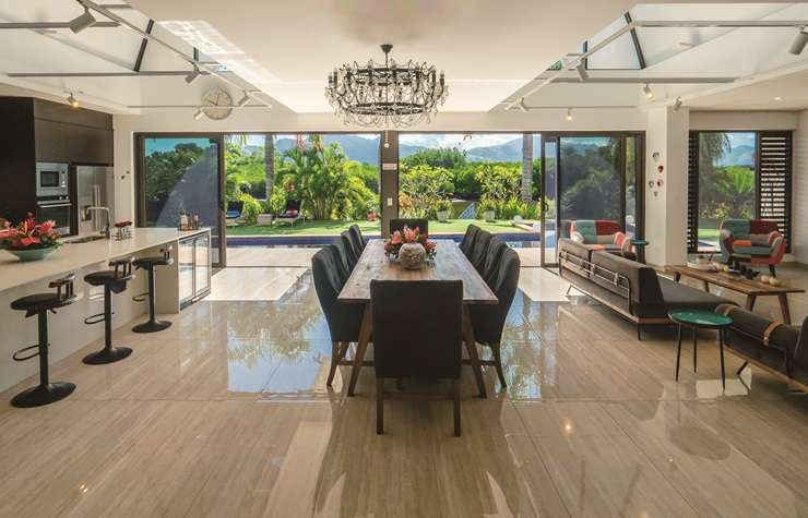 Todd and Jackie Scott have put their luxury home on Naisoso Island on the market for sale. Photo / Supplied