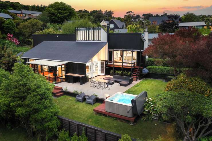 A modern home on Crichton Terrace, in Cashmere, Christchurch, sold for almost double its RV. Photo / Supplied