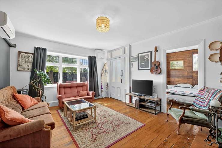 More than 120 people turned up to view a three-bedroom cottage on Blake Street, in New Brighton, during its first day of open homes. Photo / Supplied