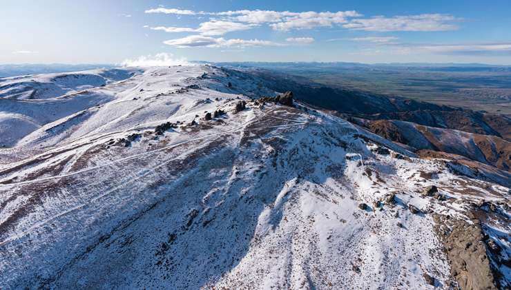 The 13,177ha that are up for grabs in Central Otago. The owners, Tom and Jan Pinckney, have spent some 30 years tending to the land. Photo / Supplied