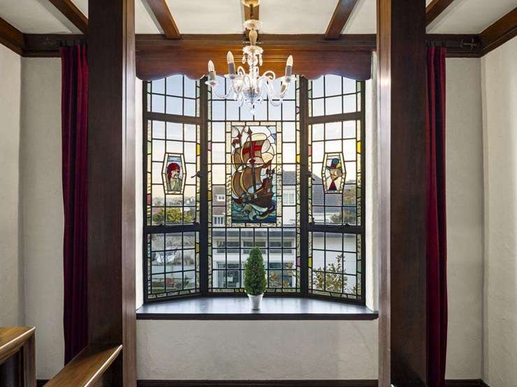 The four-bedroom mansion on Sheen Street, in Roslyn, Dunedin, was built in 1930 for Hugh Speight of Speights brewery fame. Photo / Supplied