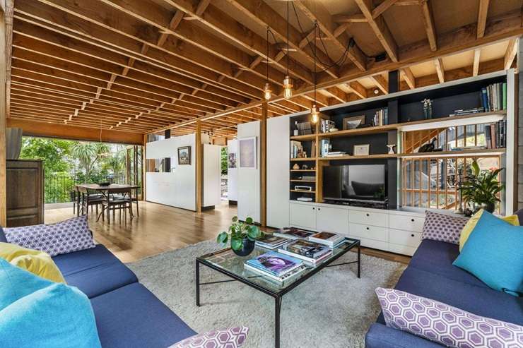 The award-winning four-bedroom home tucked into the bush on Kelvin Road, in Auckland's Remuera, fetched $2.5m. Photo / Supplied