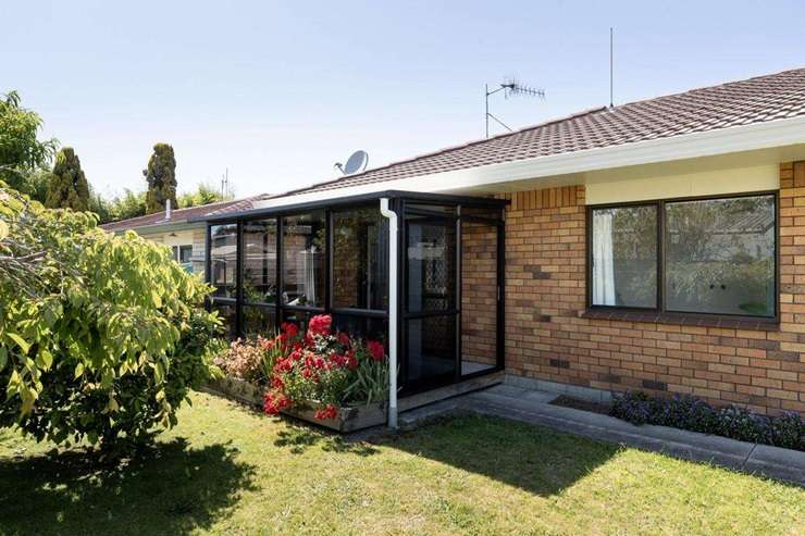 The proceeds from the sale of a two-bedroom house at 11B Monowai Street, in Mount Maunganui, Tauranga, will go towards the training of guide dogs.  Photo / Blind Low Vision NZ