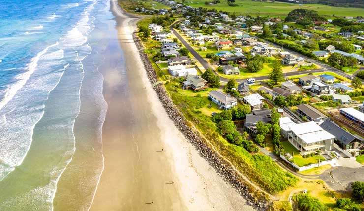 A beachfront property in Whiritoa