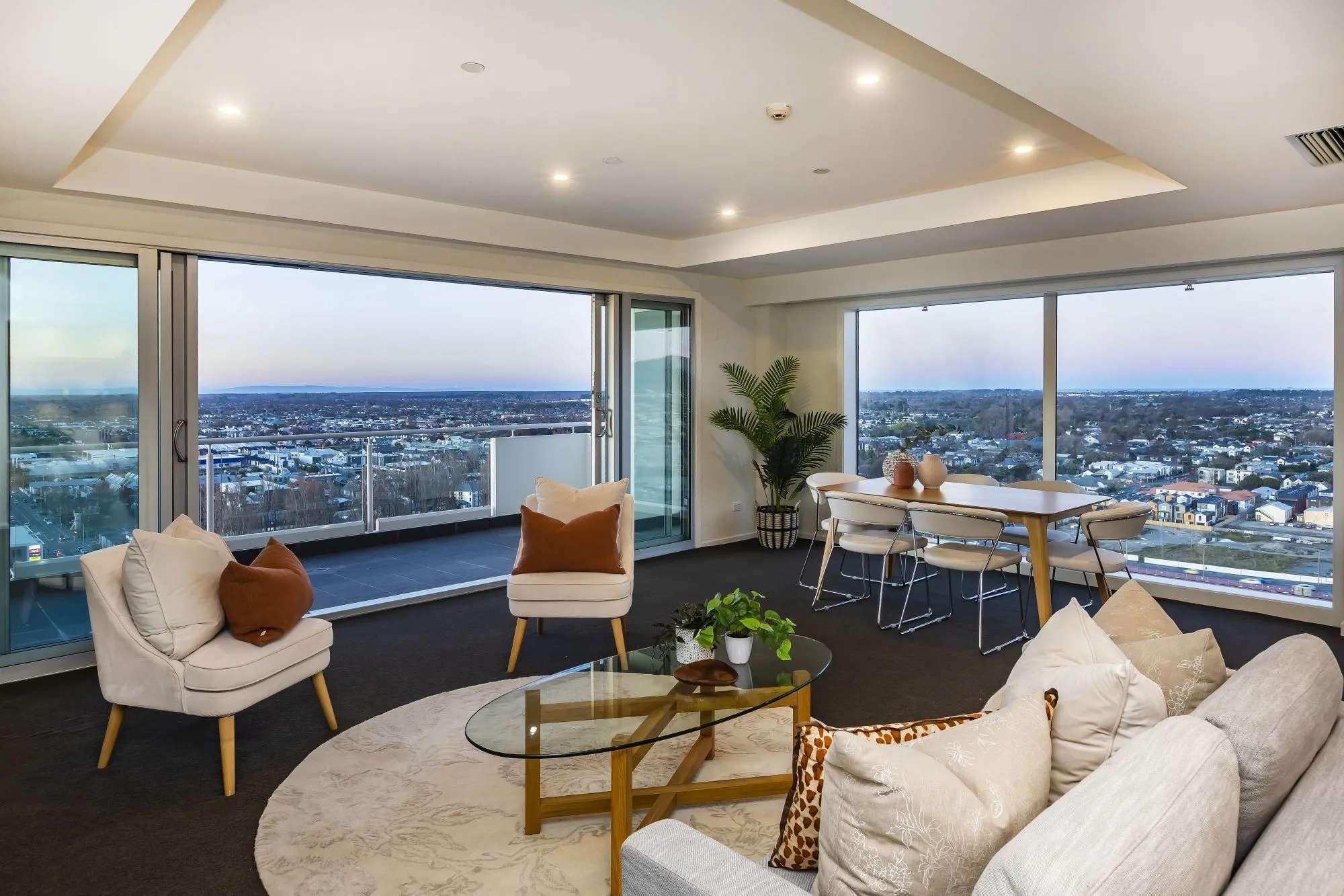 An three-bedroom, two-bathroom home in the Riverside Apartment on Carlton Mill Road sold under the hammer for $2.1m. Photo / Supplied