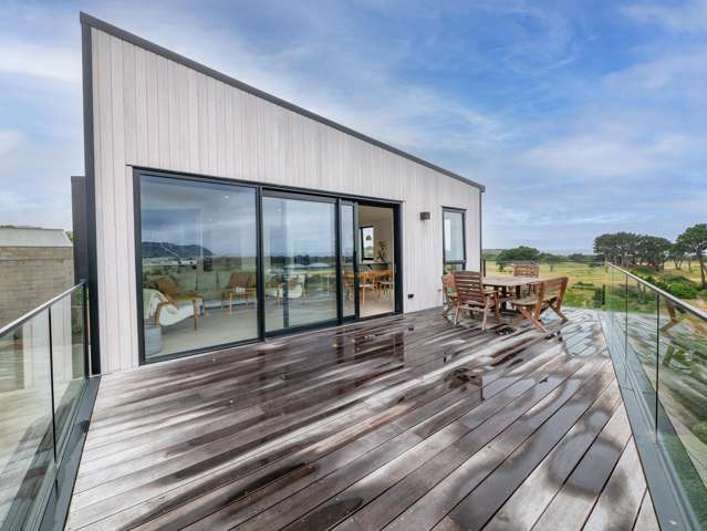 Sun-soaked deck with sunning views