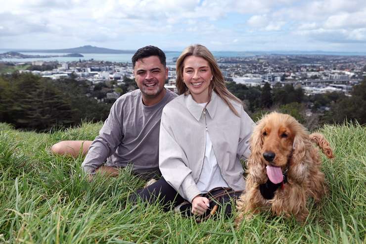Ray White Mount Eden agent Lisa Westerby with her cocker spaniel Sprout.