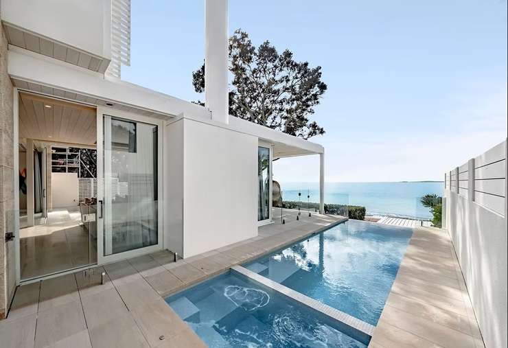 An architecturally designed five-bedroom home on Seacliffe Avenue was recently sold by Breakers owner Marc Mitchell. Photo / Supplied