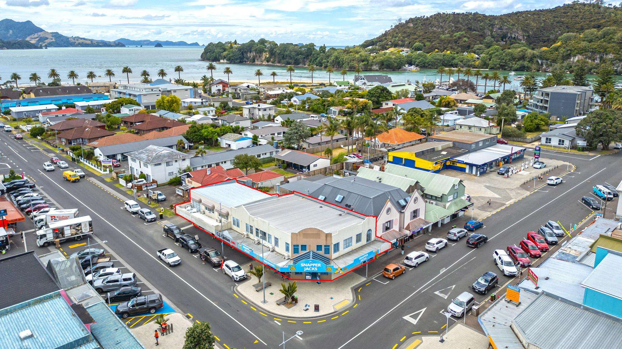 High-profile retail block in coastal town