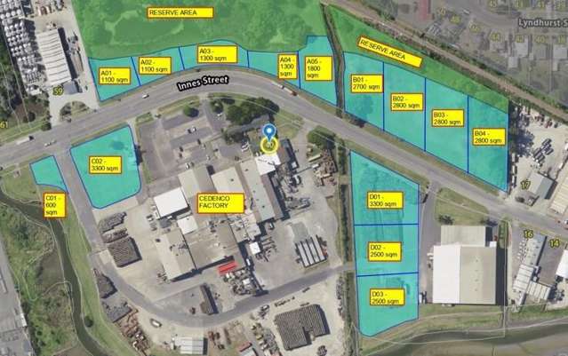 Industrial Sections for Sale – Innes Street
