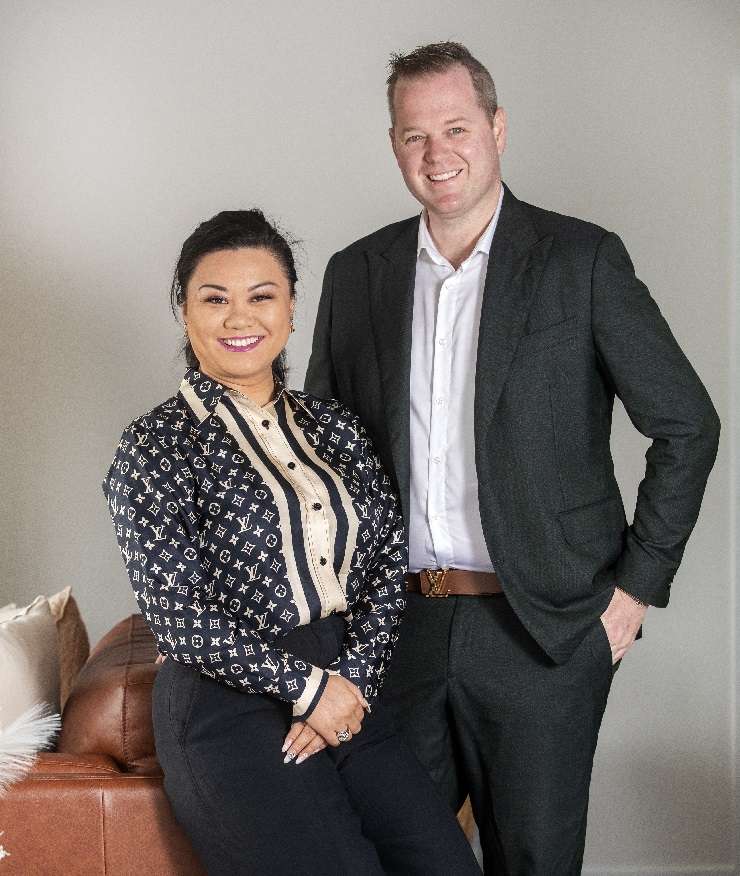 Harcourts Hamilton agents Yvenna Yue and Craig Annandale: 