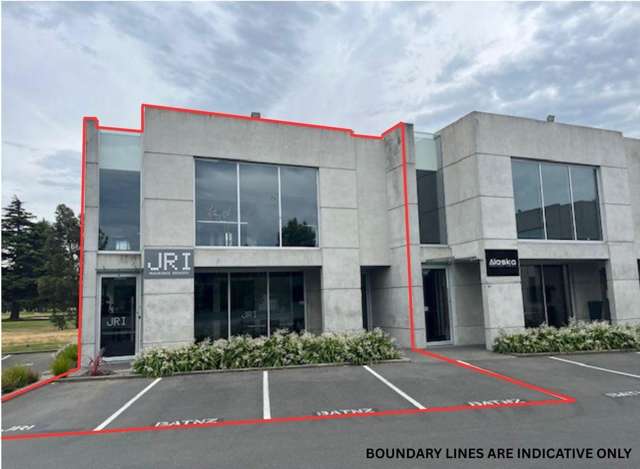 Secluded modern office with outlook