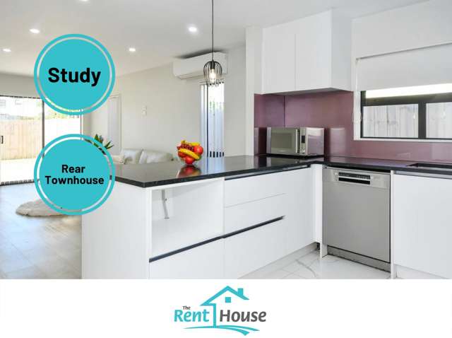 Modern, Near-New Townhouse with Study