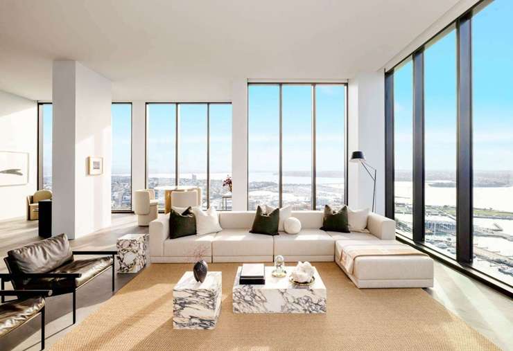 The sub-penthouse on the 40th floor of 51 Albert, in Auckland CBD, was snapped up at the end of last year. Photo / Supplied