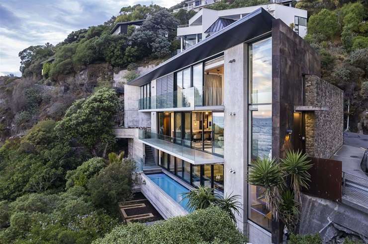 The view over Scarborough Hill, in Christchurch. The suburb is now home to the city's two biggest house sales. Photo / George Heard