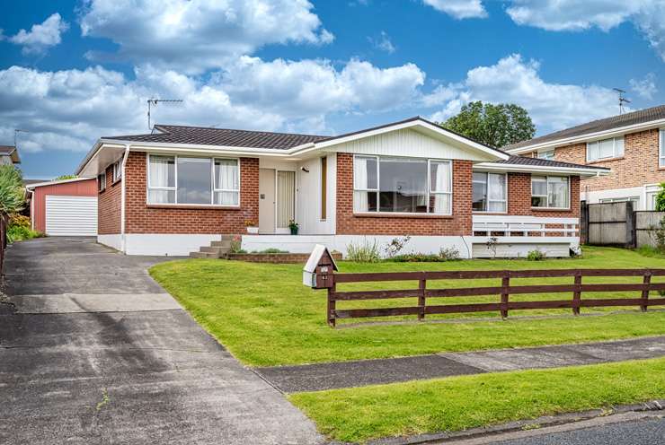 A four-bedroom brick and tile house on Erson Avenue, in Royal Oak, Auckland, attracted more than 40 bids at auction last week. Photo / Supplied