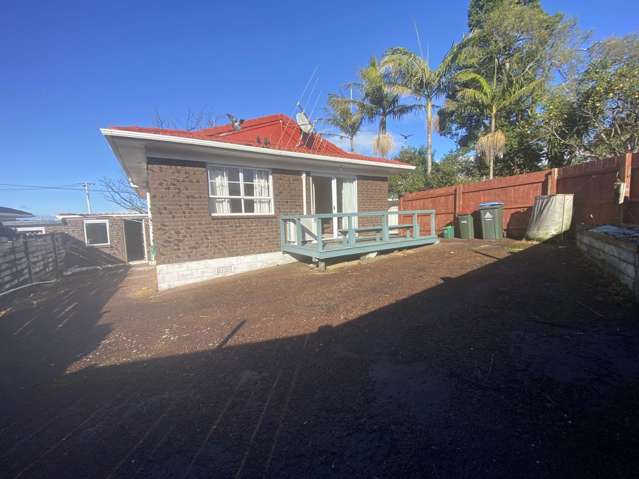 3 bedrooms and one bathroom