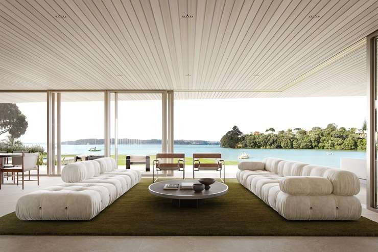 Architect David Ponting's design for the home that is being built on the 1000sqm block of land on West End Road, in Auckland's Westmere. Photo / Supplied