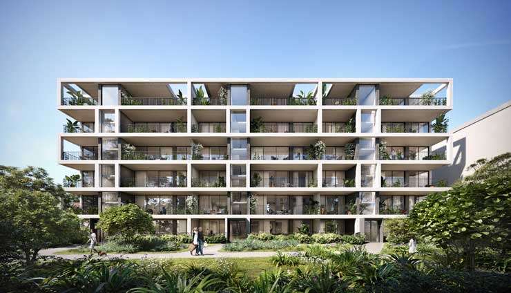 An artist’s impression of one of the luxury apartments in The Domain Collection