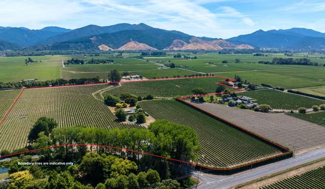 Landmark Rapaura vineyard estate