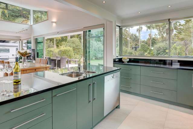 Modern home moments from the water