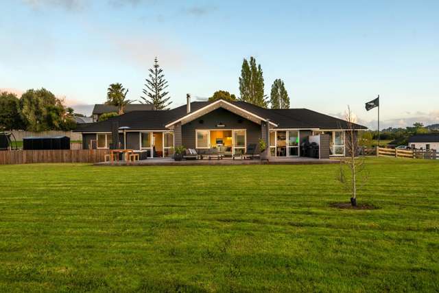 Sleek stylish single level home on large site