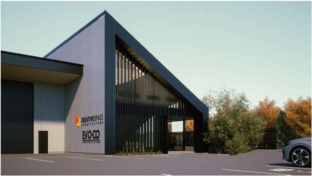 New warehouse to be built - strong corner presence